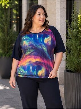 Galaxy Print Women's Top